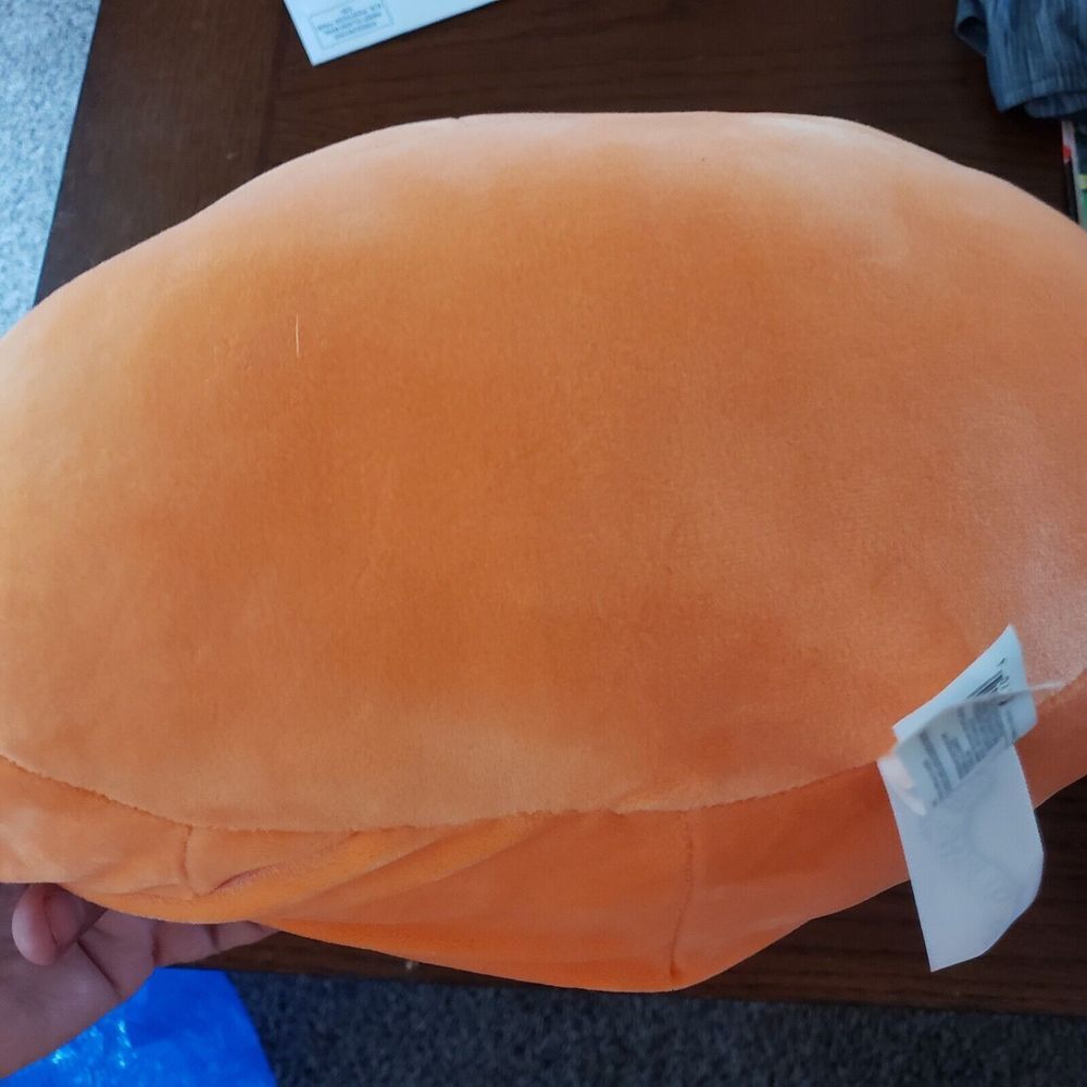 NWT Squishmallows 12" Paige‎ Orange Pumpkin Triangle Eyes Zigzag Smile Plush - Picture 6 of 6